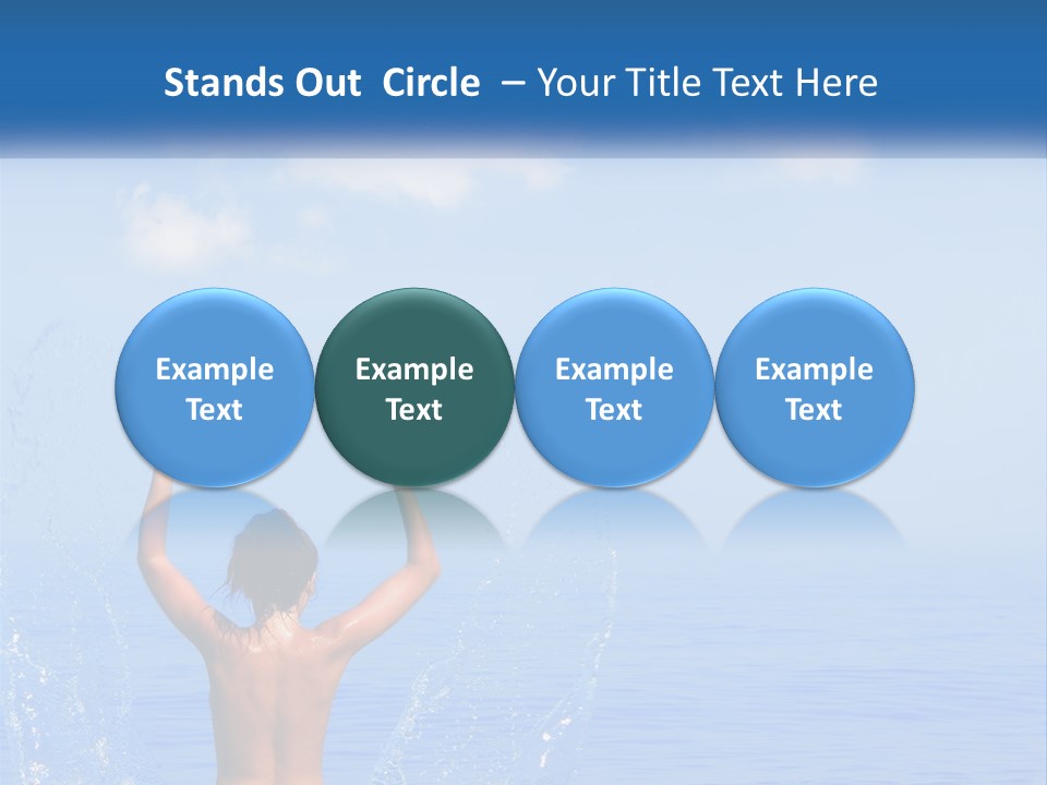 Females Sand Rear PowerPoint Template