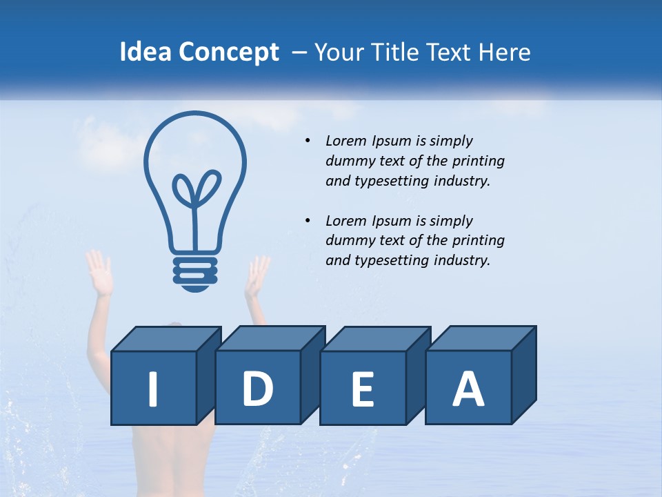 Females Sand Rear PowerPoint Template