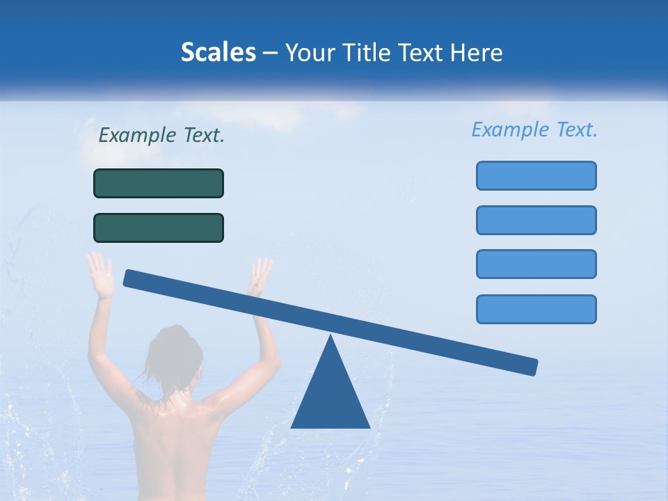 Females Sand Rear PowerPoint Template