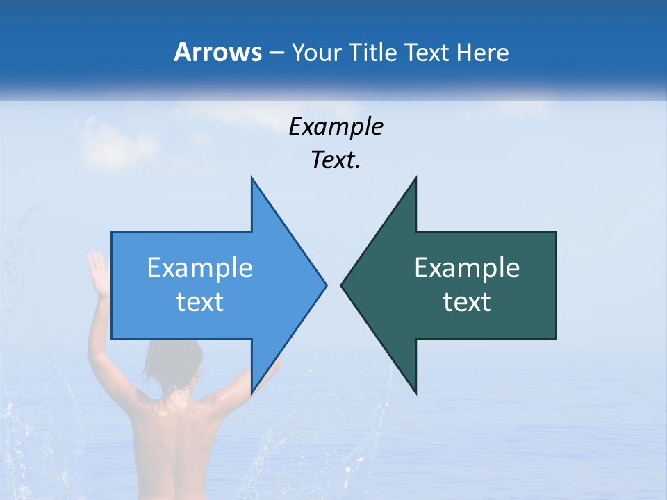 Females Sand Rear PowerPoint Template