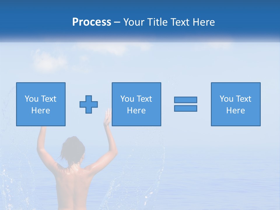 Females Sand Rear PowerPoint Template