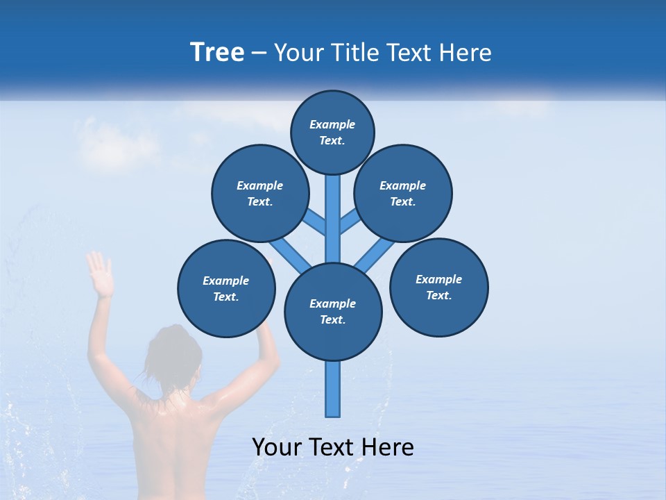 Females Sand Rear PowerPoint Template