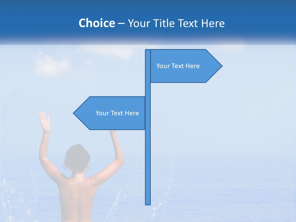 Females Sand Rear PowerPoint Template