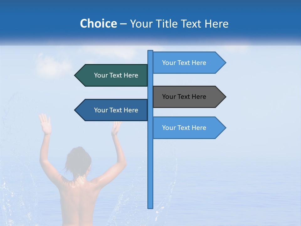 Females Sand Rear PowerPoint Template