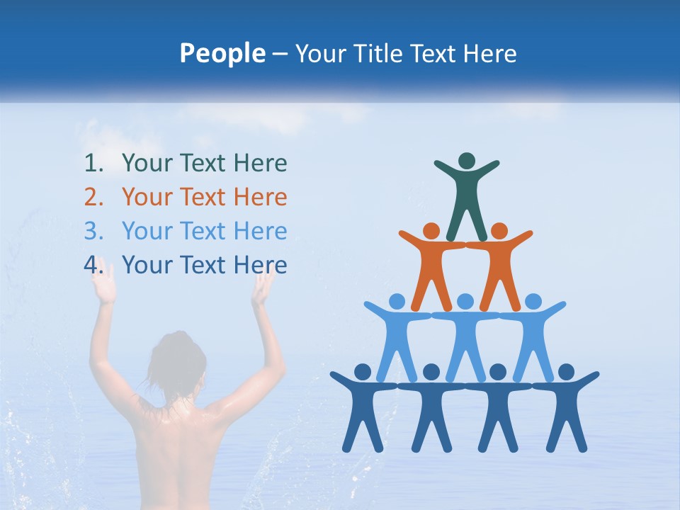 Females Sand Rear PowerPoint Template