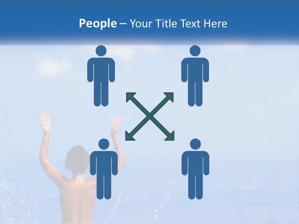 Females Sand Rear PowerPoint Template