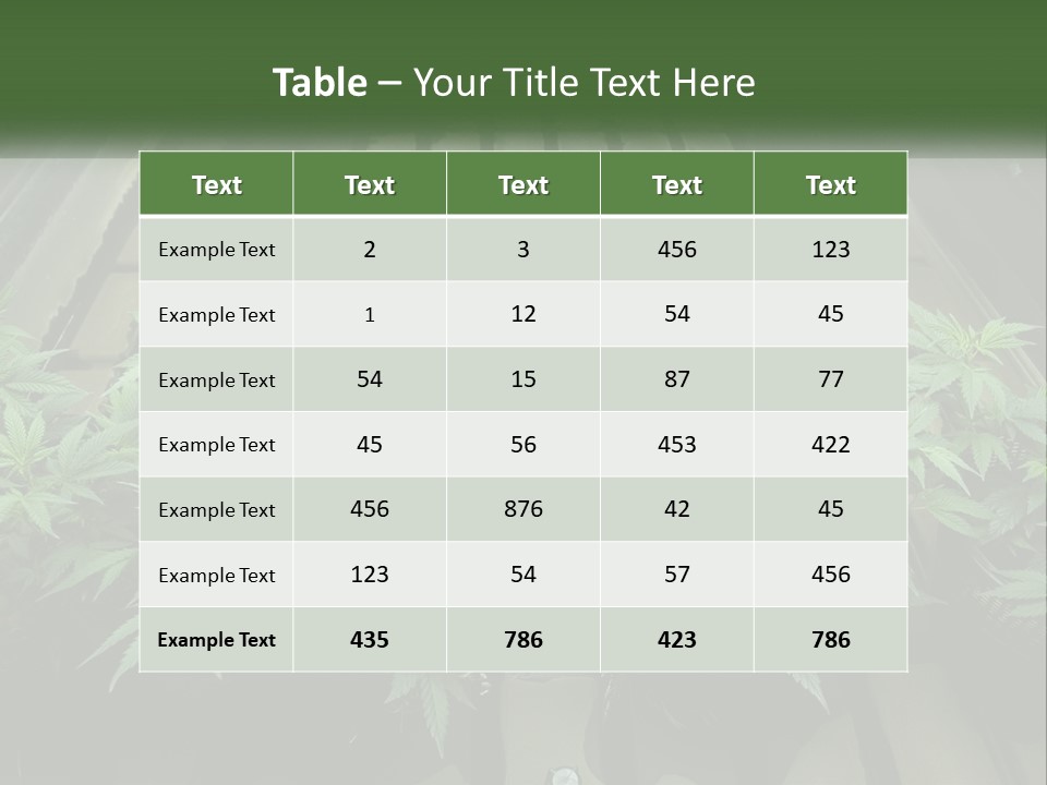 Hemp Organic Room PowerPoint Template