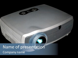 Projector Isolated Project PowerPoint Template