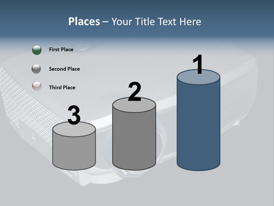Projector Isolated Project PowerPoint Template