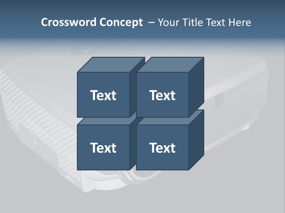 Projector Isolated Project PowerPoint Template