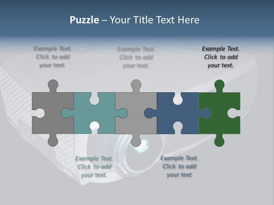 Projector Isolated Project PowerPoint Template