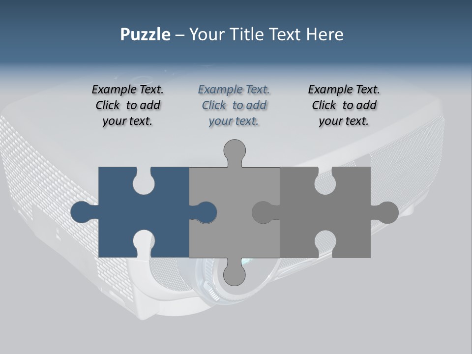 Projector Isolated Project PowerPoint Template