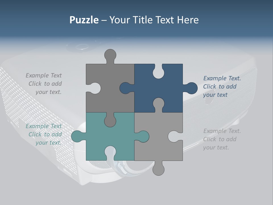 Projector Isolated Project PowerPoint Template
