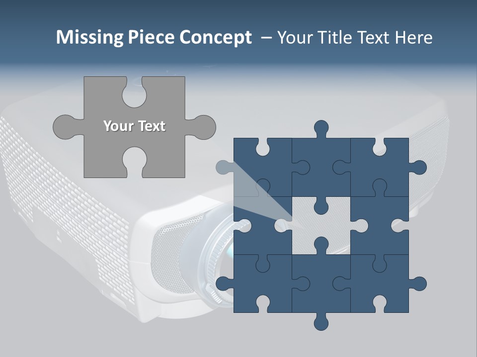 Projector Isolated Project PowerPoint Template