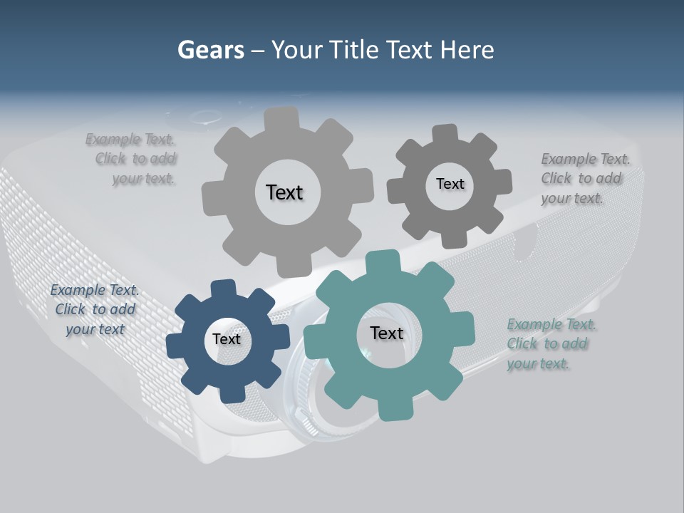 Projector Isolated Project PowerPoint Template