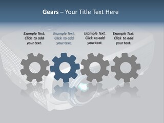 Projector Isolated Project PowerPoint Template