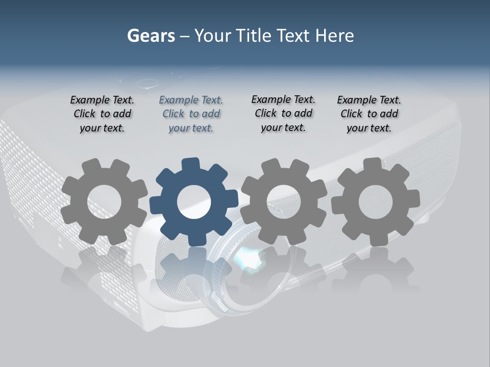 Projector Isolated Project PowerPoint Template