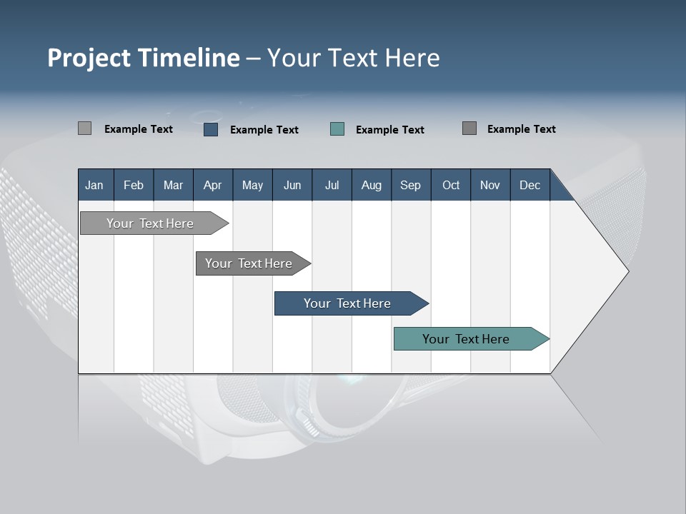 Projector Isolated Project PowerPoint Template