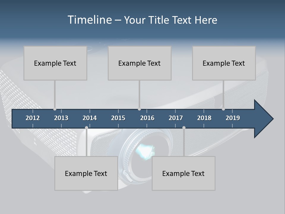 Projector Isolated Project PowerPoint Template