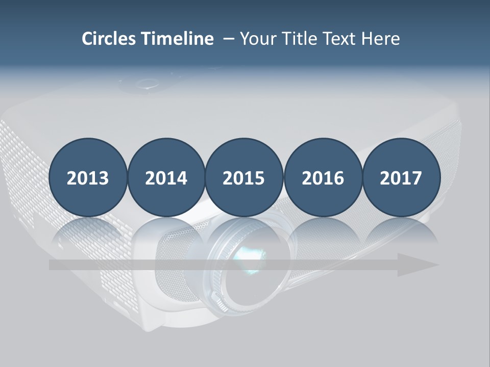 Projector Isolated Project PowerPoint Template
