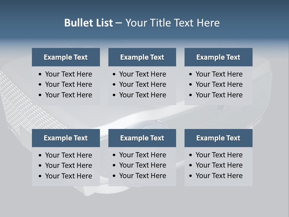 Projector Isolated Project PowerPoint Template
