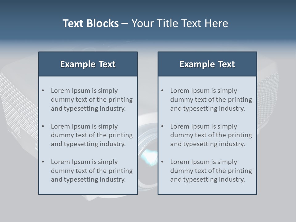 Projector Isolated Project PowerPoint Template
