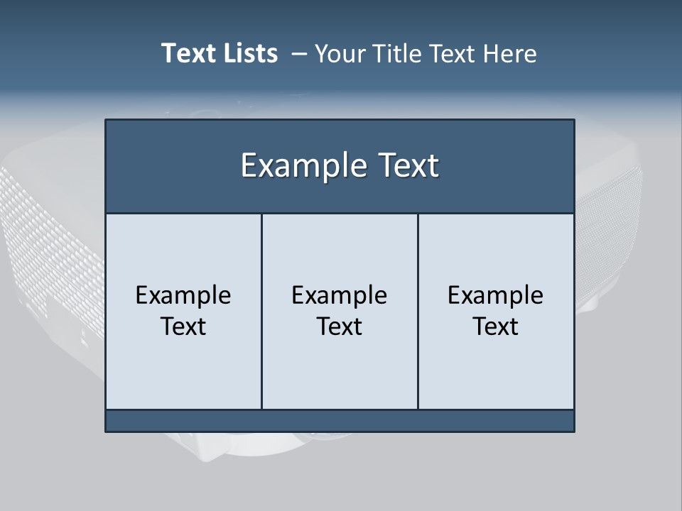 Projector Isolated Project PowerPoint Template