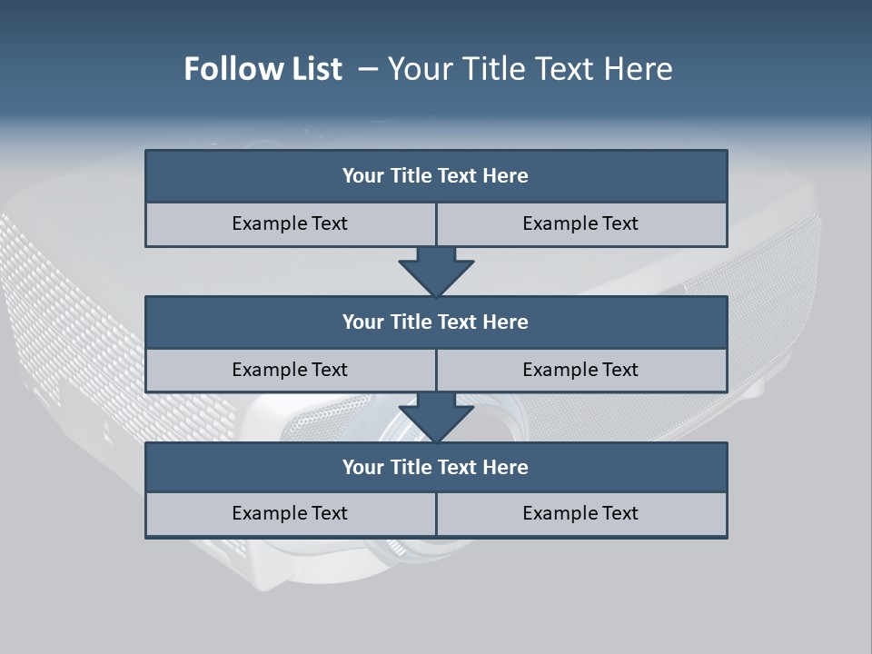 Projector Isolated Project PowerPoint Template