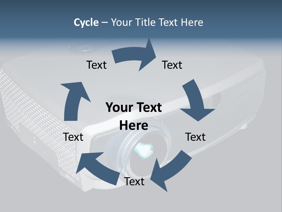 Projector Isolated Project PowerPoint Template
