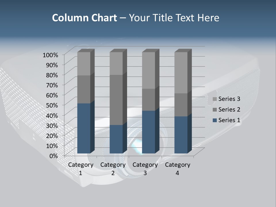 Projector Isolated Project PowerPoint Template