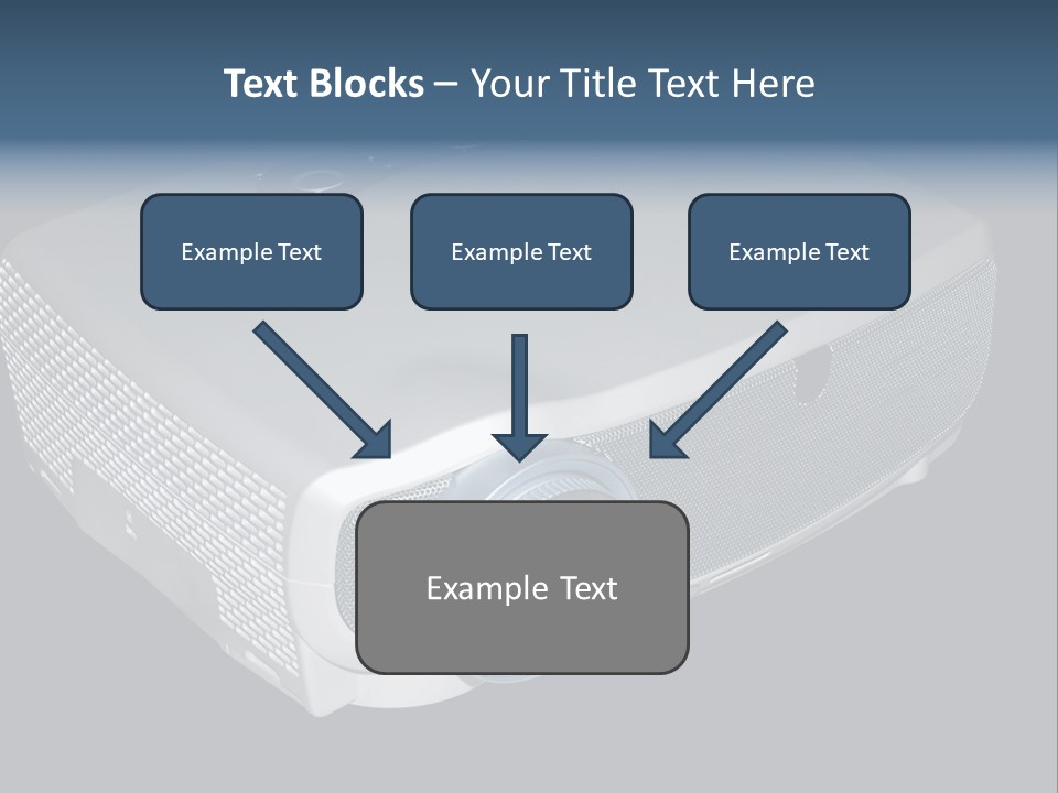 Projector Isolated Project PowerPoint Template