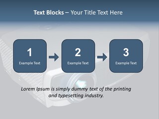 Projector Isolated Project PowerPoint Template