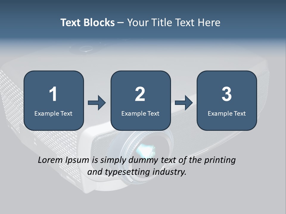 Projector Isolated Project PowerPoint Template