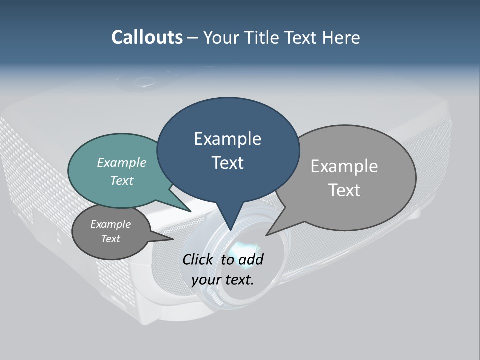 Projector Isolated Project PowerPoint Template