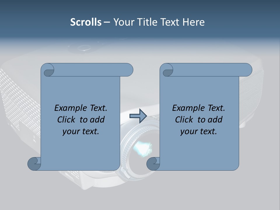 Projector Isolated Project PowerPoint Template