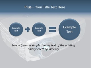 Projector Isolated Project PowerPoint Template