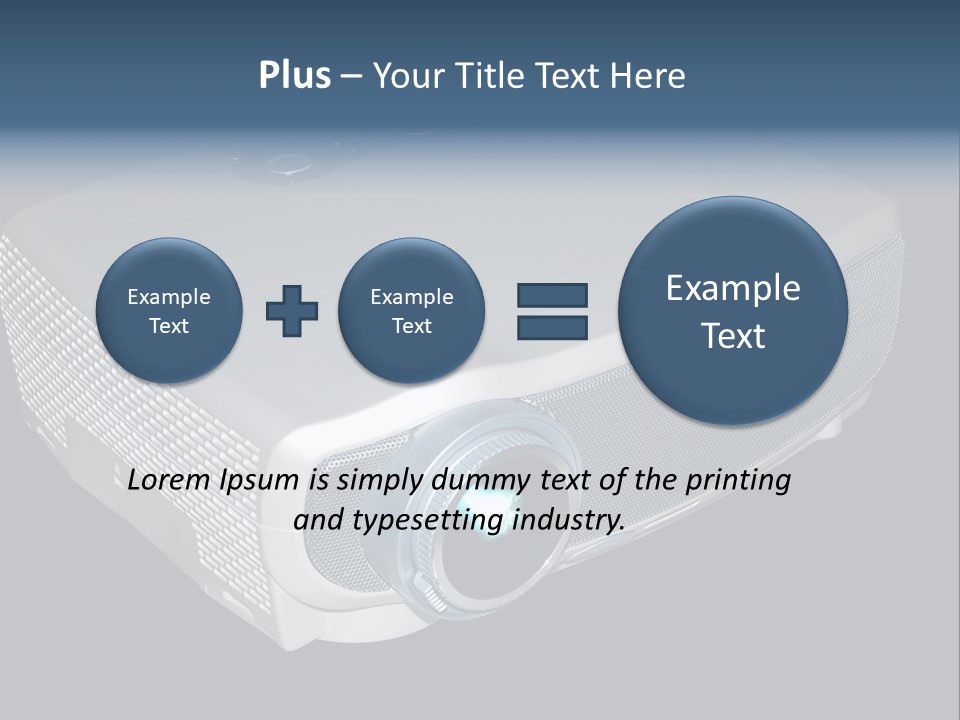 Projector Isolated Project PowerPoint Template
