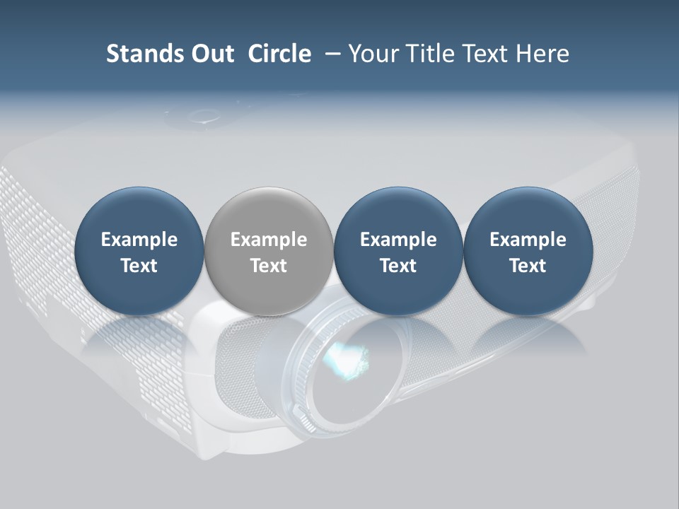 Projector Isolated Project PowerPoint Template