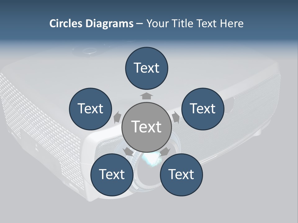 Projector Isolated Project PowerPoint Template