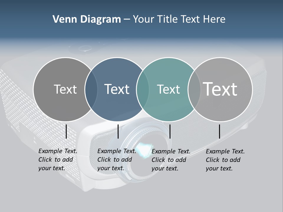 Projector Isolated Project PowerPoint Template