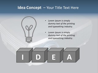 Projector Isolated Project PowerPoint Template