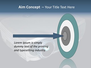 Projector Isolated Project PowerPoint Template