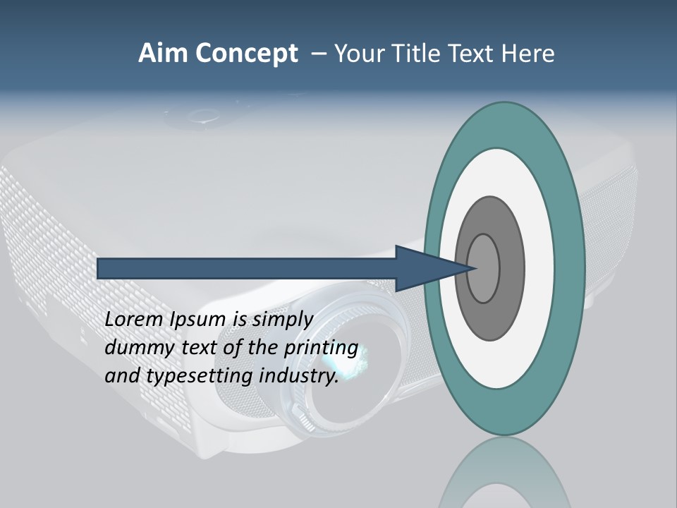 Projector Isolated Project PowerPoint Template