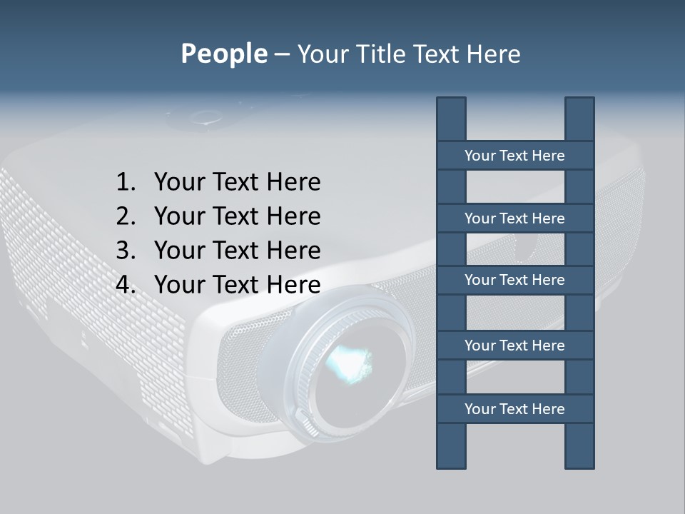 Projector Isolated Project PowerPoint Template