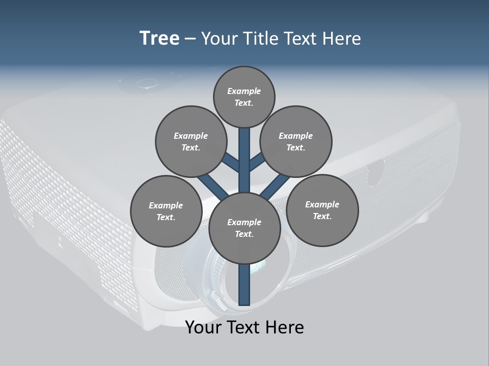Projector Isolated Project PowerPoint Template
