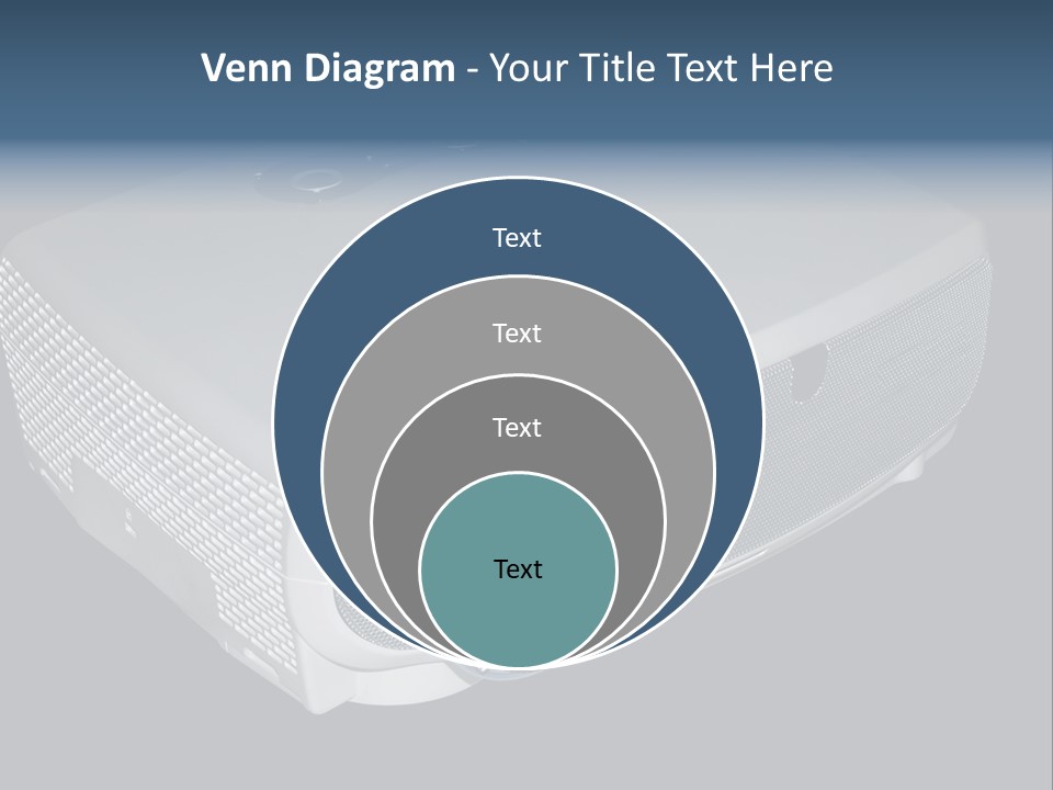 Projector Isolated Project PowerPoint Template