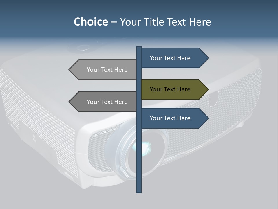 Projector Isolated Project PowerPoint Template