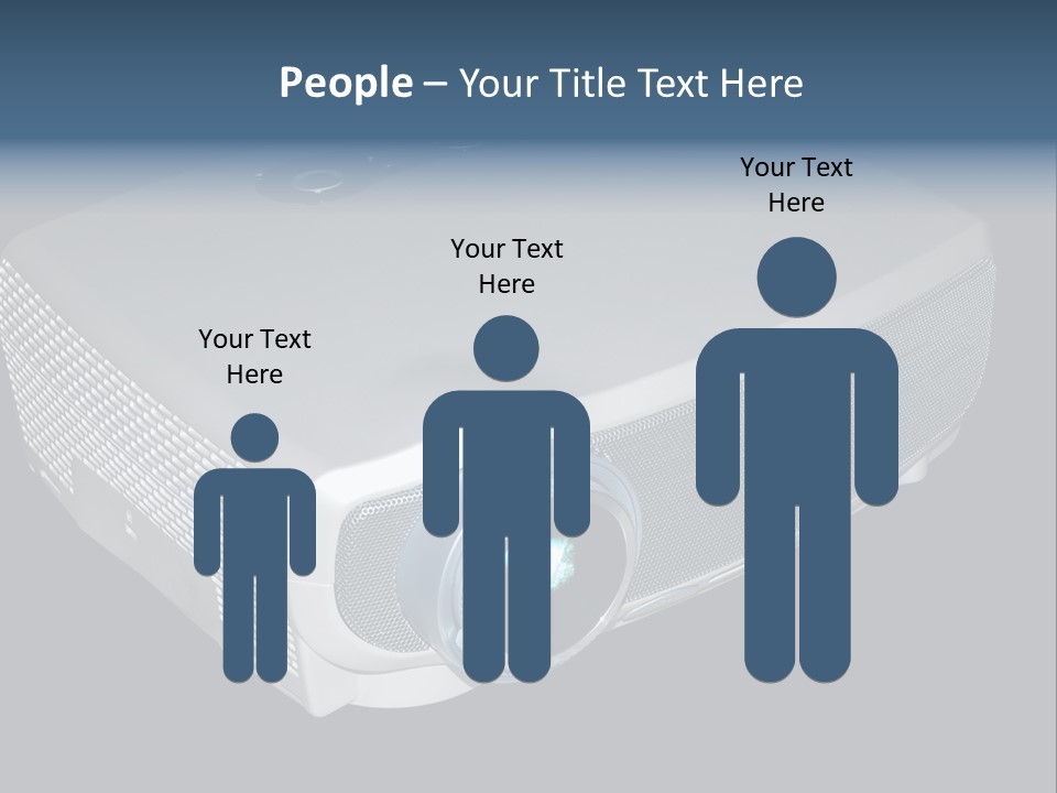 Projector Isolated Project PowerPoint Template