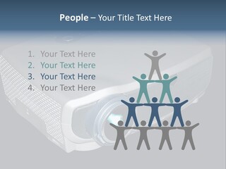 Projector Isolated Project PowerPoint Template