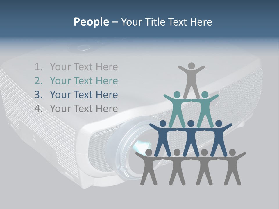 Projector Isolated Project PowerPoint Template